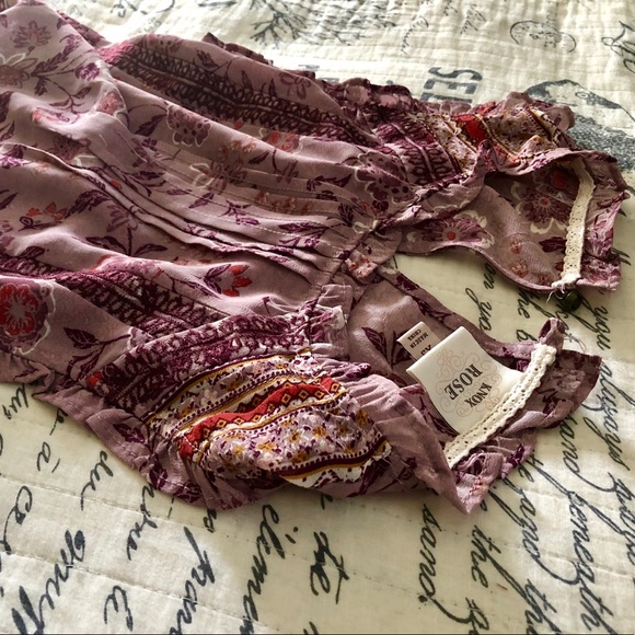 Purple Ruffle Tank Blouse - Picture 2 of 3